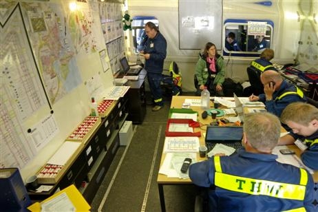 Umfangreiche Planungshilfen und Mittel der Kommunikation sind notwendig, um den Einsatz der Helfer und technischen Geräte zu koordinieren. Foto: KARL ERHARD VÖGELE