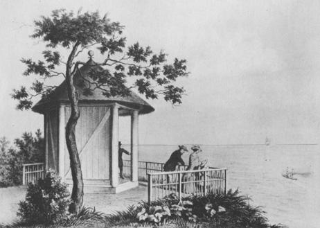 Der Seetempel hat mit den Buddenbrooks auch einen Platz in der Weltliteratur. Ein unbekannte Künstler verewigte ihn um 1870 in einem Stich. Foto: <b>WIKIPEDIA</b>