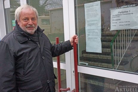 »Zwei- oder dreimal« war Rolf Fechner in diesem Jahr im Stadtteilbüro Travemünde. Zukünftig muss er in einen anderen Stadtteil. Foto: <b>TA</b>