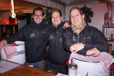 Freuen sich über den wachsenden Zuspruch der Gäste: Finn Mengler, Dennis Gehl und Patrick Gehl von FarceCrew Events. Fotos: <b>TA</b>