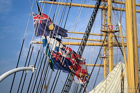 420er WM: Empfang für die jungen Segler auf der Passat