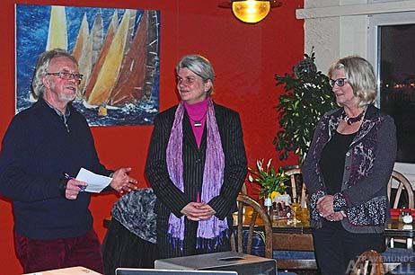 Vorsitzender Eckhard Erdmann, Gemeinschaft der Priwallbewohner e.V., Dr. Insa Meinke, Leiterin des Norddeutschen Klimabüros des Helmholtz-Zentrums Geesthacht, Dr. Dr. Ursula Kühn, Leiterin der Unteren Naturschutzbehörde Lübeck. Fotos: <b>KARL ERHARD VÖGELE</b>
