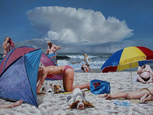 Das neueste Werk von Rolf Ohst befasst sich auch mit dem Strand: »Dogsbeach« heißt es. Foto: <b>ROLF OHST</b>