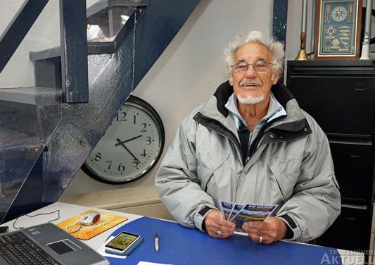 Peter Schulthes überstand als Schiffsjunge die berüchtigte Äquatortaufe. Heute trifft man ihn in Travemündes altem Leuchtturm. Foto: <b>TA</b>