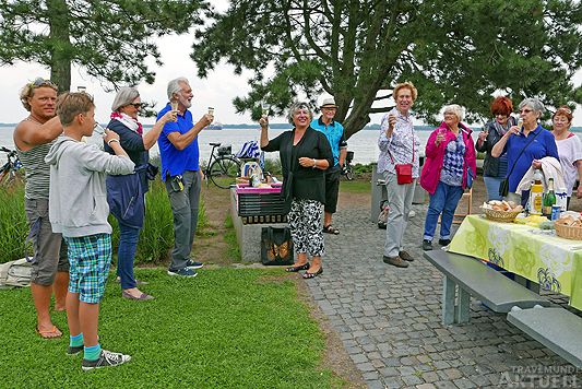 Am Grünstrand wurde heute gefeiert. Fotos: <b>KARL ERHARD VÖGELE</b>