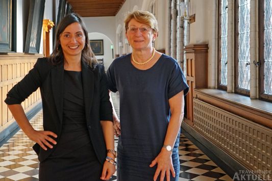 Die Fraktionsvorsitzende Michelle Akyurt und die Vorsitzende des Umweltausschusses Silke Mählenhoff. Foto: <b>GRÜNE LÜBECK</b>