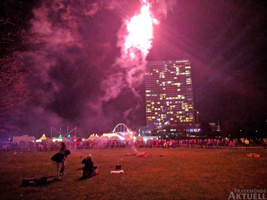 Das Feuerwerk vor dem Feuerwerk