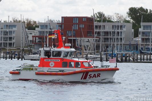 Auch die Crew der Travemünder »Hans Ingwersen« hat ein Video für den virtuellen »Tag der Seenotretter« erstellt. Foto: <b>ARCHIV TA</b>