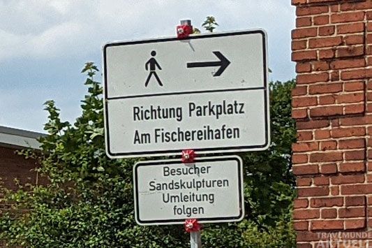 Umleitung für Fußgänger