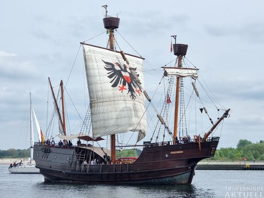 Die »Lisa von Lübeck« segelt bei guten Windverhältnissen auch in den Travemünder Hafen ein. – Foto: TA
