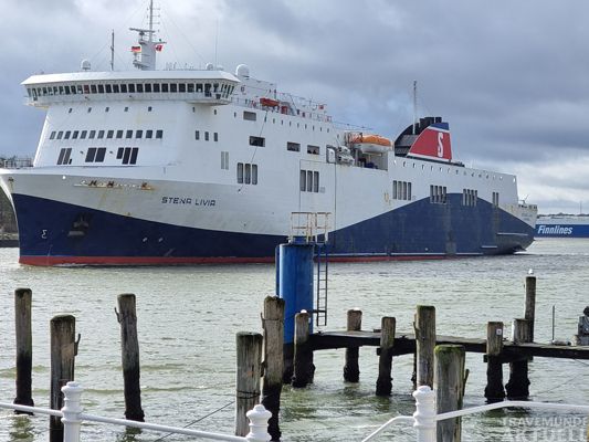 Ukrainische Flüchtlinge nutzen auch die Fährschiffe der StenaLine zwischen Liepaja in Lettland und Travemünde. – Foto: TA