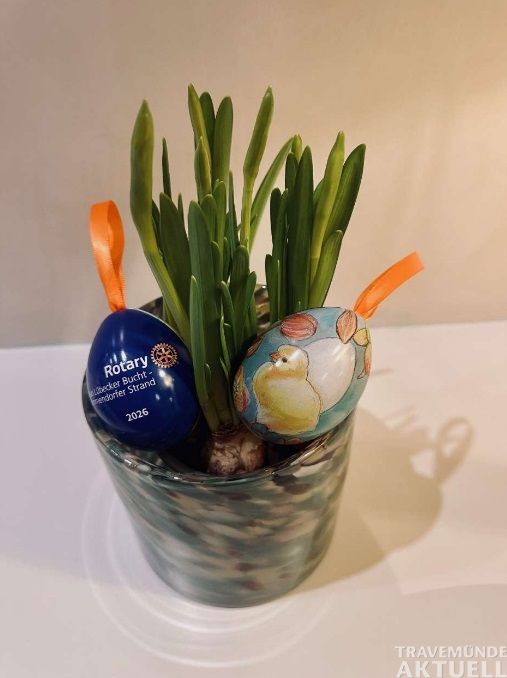 So sehen die diesjährigen Glückseier aus. Foto: Rotary Club Lübecker Bucht – Timmendorfer Strand