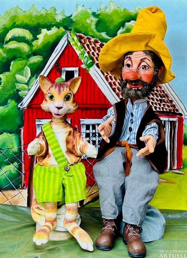 In der Ferienzeit werden vom Madsinos Puppenrevue Theaterstücke für Kinder aufgeführt. Zum Beispiel Petterson und Findus. Foto: Madsinos Puppenrevue