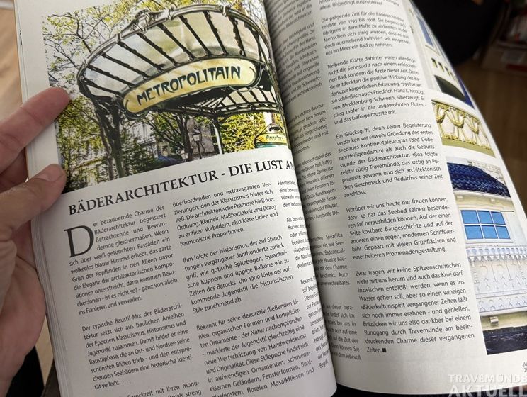Am Donnerstag, 23. Juli, wird im Kreuzfahrtterminal Ostpreußenkai unter anderem aus dem Artikel über die Bäderarchitektur in Travemünde gelesen. Foto: TA