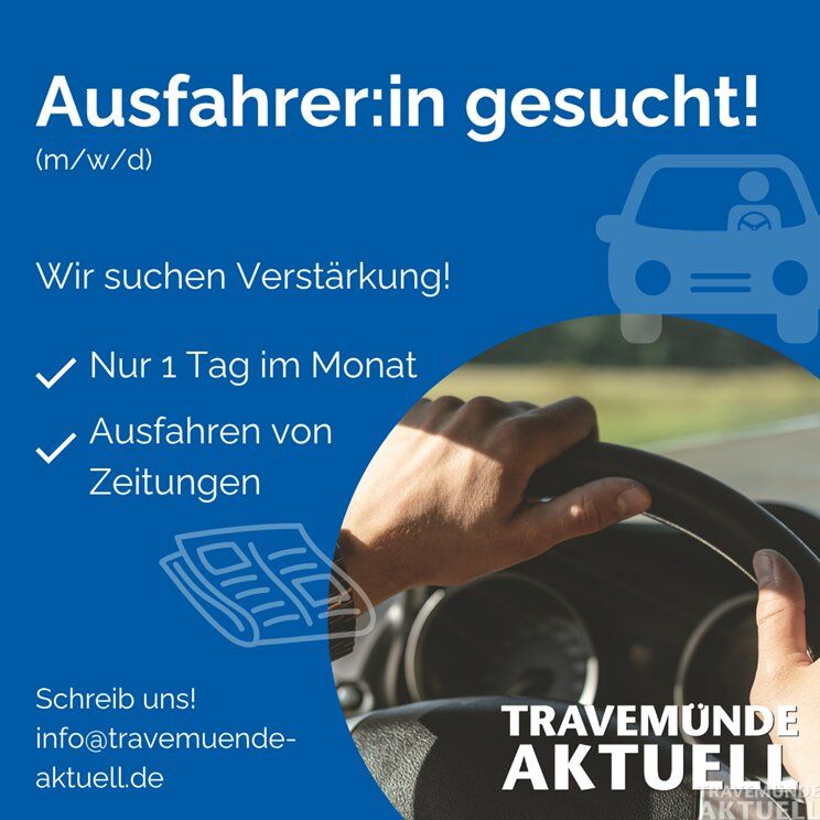 Ausfahrer und Verteiler (m/w/d) gesucht für Travemünde Aktuell