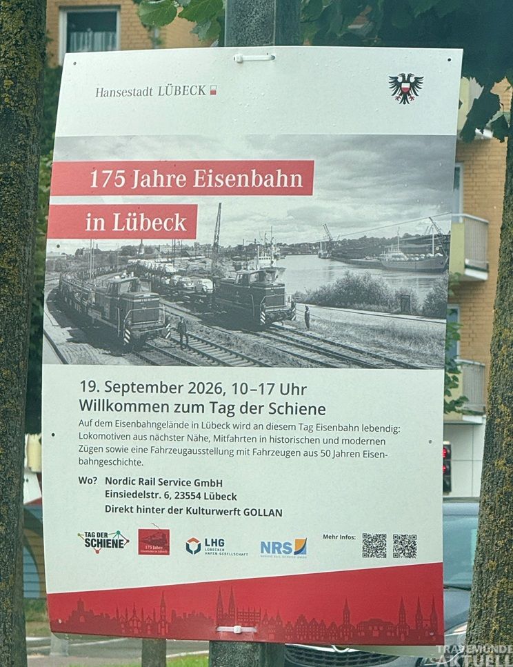 Von der historischen Dampflok bis zur modernen Zweikraftlok: Beim Tag der Schiene am 19. September gibt es in Lübeck 175 Jahre Eisenbahngeschichte zu entdecken. Foto: TA